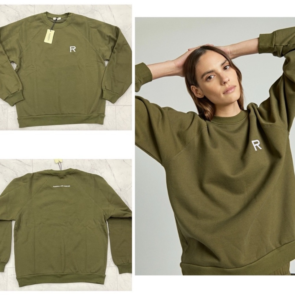 Regdoll LA oversized Olive Green Sweatshirt with Logo